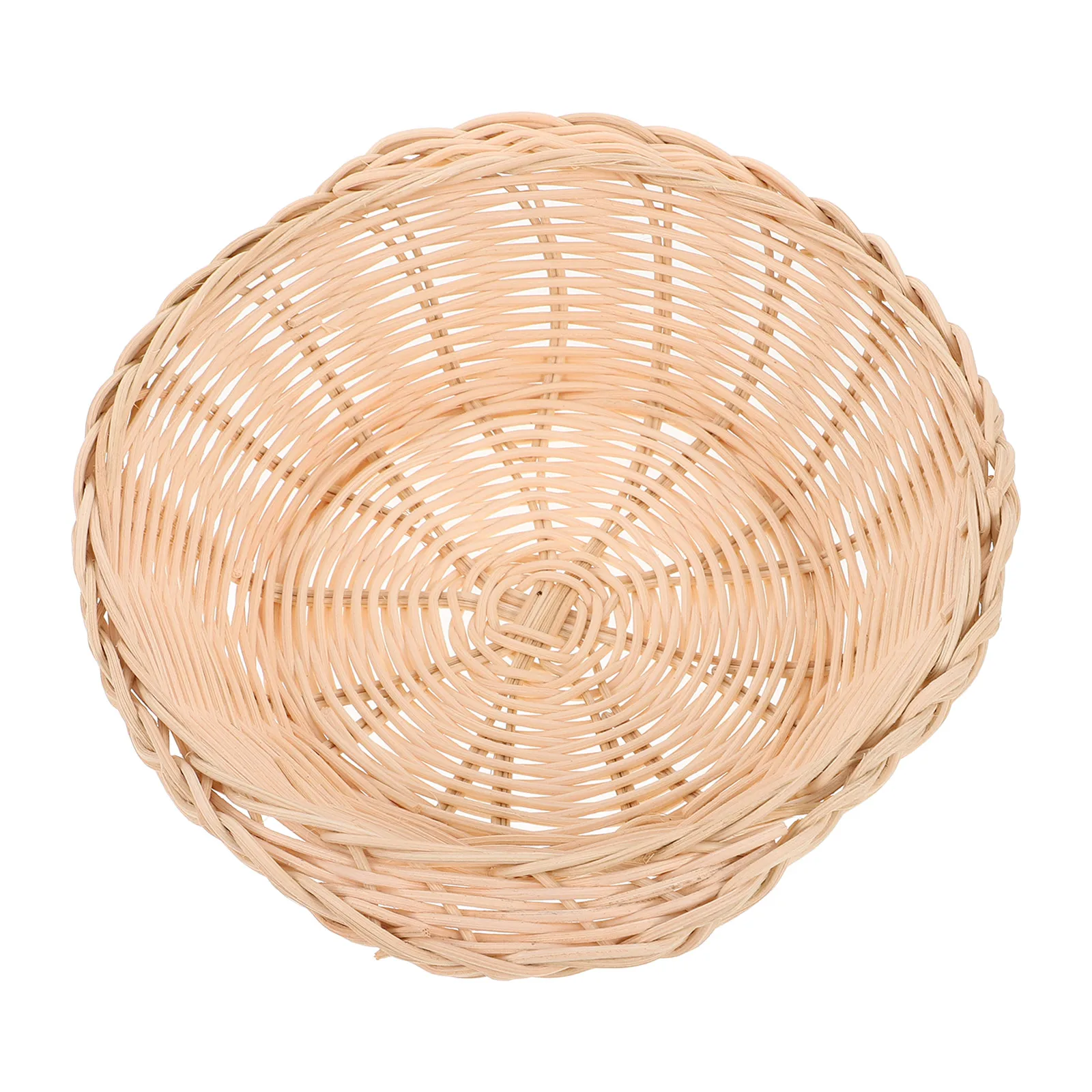 

1pcs Round Woven Rattan Basket Handwoven Casserole Holder Heat Insulating Food Serving Storage Basket For Kitchen Dining