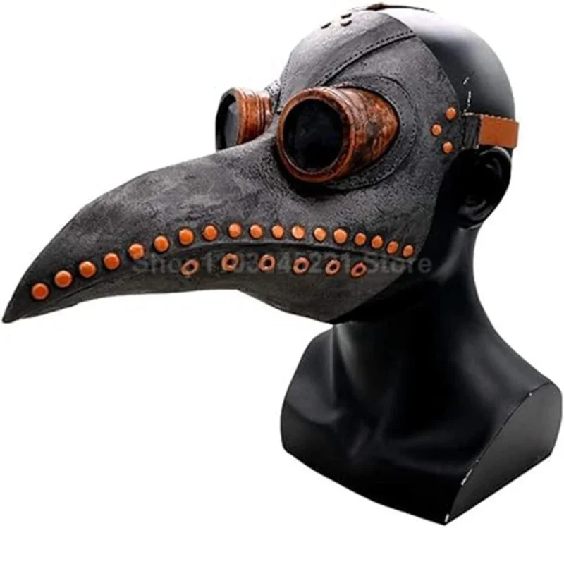 Accessoires de jeu de rôle médiéval, masque d'oiseau, bec à long nez, boule de maquillage de fête, nouvel Halloween, 2025, AA