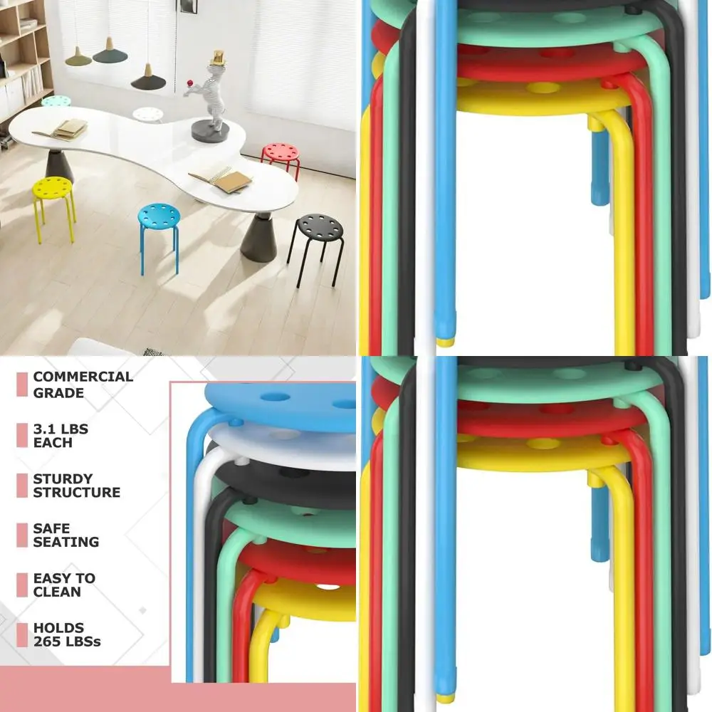 Stackable Metal Frame Stools: The Ultimate Multi-Use Seating Solution for Modern Spaces