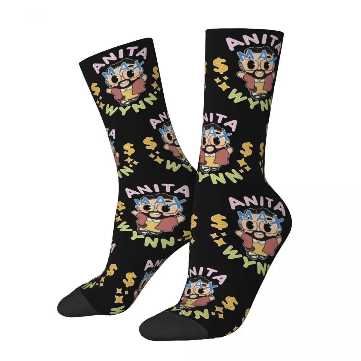 3D printing cosy Unisex Socks,Cycling Anita Max Wynn Cartoon Interesting Four Seasons Socks