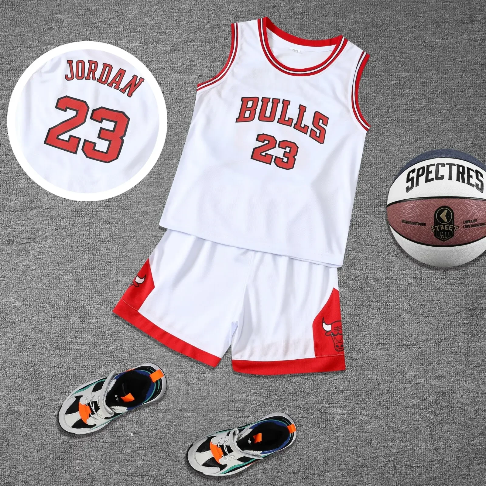 Children\'s clothing suit No. 23 boy girl Basketball Jerseys set primary school jersey game team uniform training vest