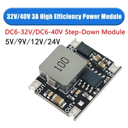 DC6-32V/DC6-40V a 5V, 9V, 12V, 24V, 3A, módulo reductor de DC-DC de alta potencia, convertidor Buck, placa reguladora de voltaje