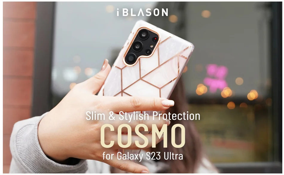 For Samsung Galaxy S23 Ultra Case 6.8“ (2023 Release) I-BLASON Cosmo Slim Stylish Protective Case with Built-in Screen Protector