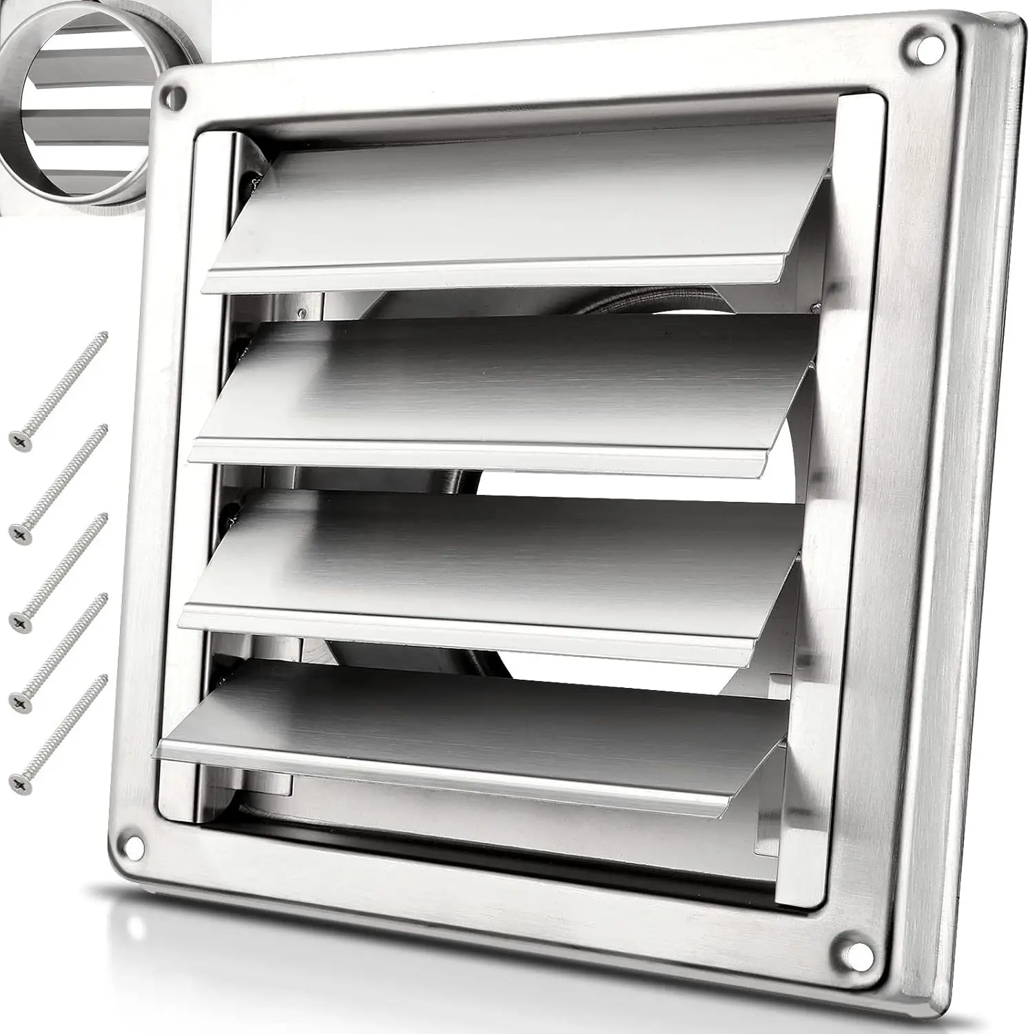 Stainless steel louver vent outlet hood outdoor exhaust hood piping