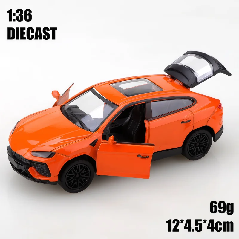 Multi-color Alloy Sport Utility Vehicle Model 1/36, Open Doors Design, Static Collectible Diecast Toy Car