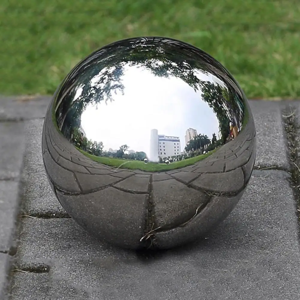 

E9 25mm-100mm High Gloss Glitter Decorative Balls Garden Ball Sphere Mirror Hollow Ball For Home Garden Decoration Metal Ball