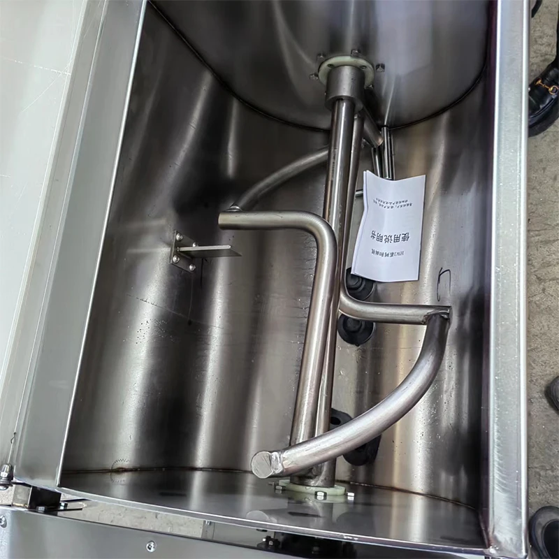 เครื่องผสมก๋วยเตี๋ยวสแตนเลสเชิงพาณิชย์อัตโนมัติ 25 กก./15 กก. เครื่องผสมก๋วยเตี๋ยวความจุขนาดใหญ่ 250 กิโลกรัม/ชั่วโมง