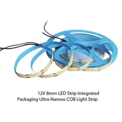 DC 12V 24V FOB COB Strip 320Leds/M High Density RA90 White 3000K 4000K 6000K IP21 Flexible Ribbon Rope LED Light
