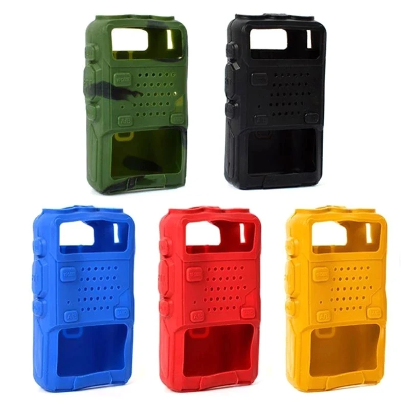 Silicone Skin Cover Bumper-Holster pour UV-5R UV-5RA UV-5RB UV-5RC UV-5RD Walperforated