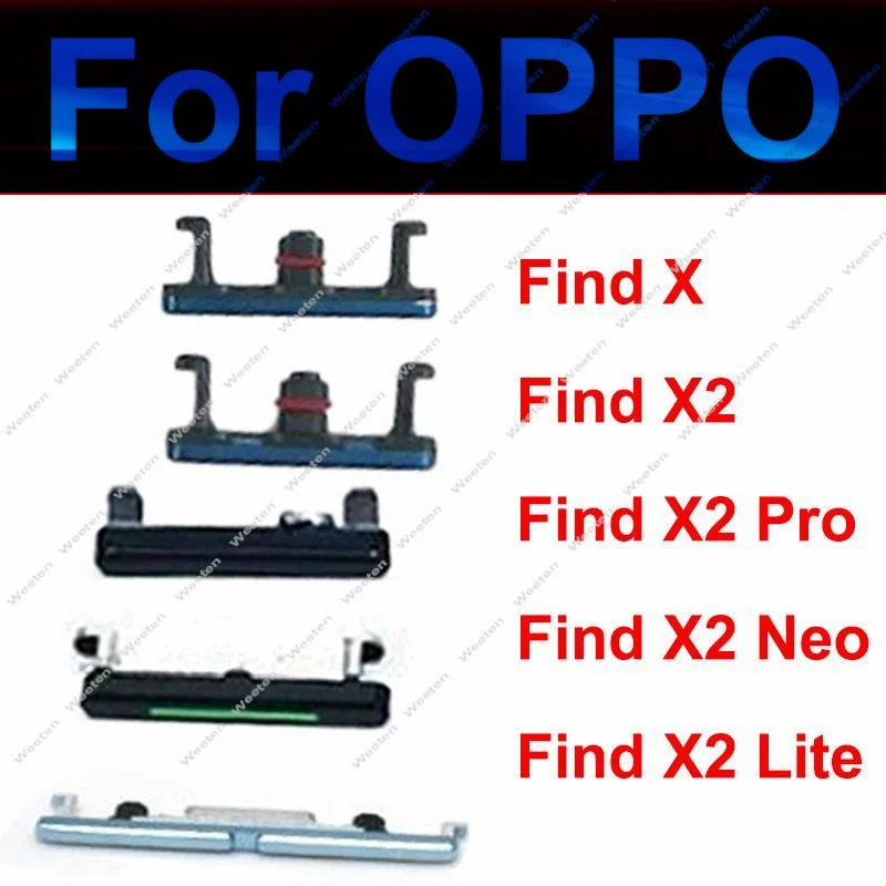 Power Volume Buttons For OPPO Find X X2 Pro X2 Lite X2 Neo ON OFF Power Volume Side Keys Small Buttons Replacement Repair Parts