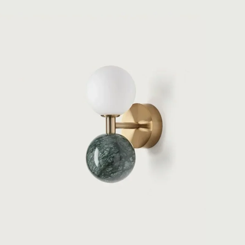 Nordic  LED Wall Lamps  Simple Bedside  Marble Lamp Light High-end Home Decoration Wall Lamp Aisle New Style Wall Light