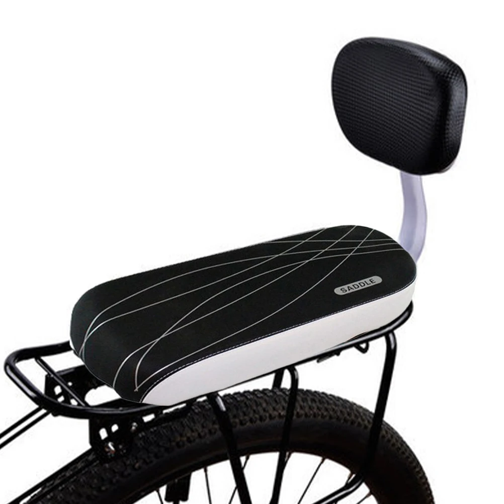 

Children's Safety Saddle Kids Bike Seat Accessories Bicycle Saddles Pu Cover Cushion Seats for with Backrest