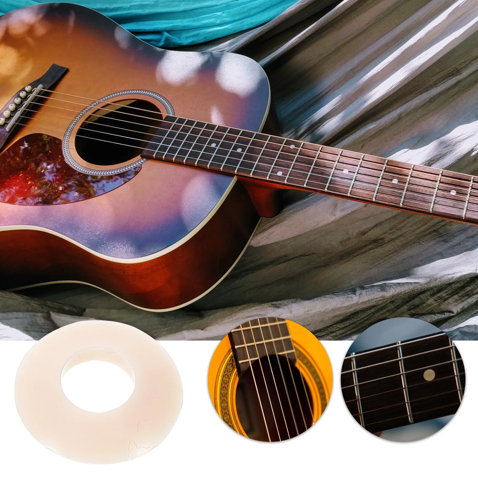 

Accessories Guitar Tuner Guitars Small Washer for White Replaceable Tuning Peg Gasket