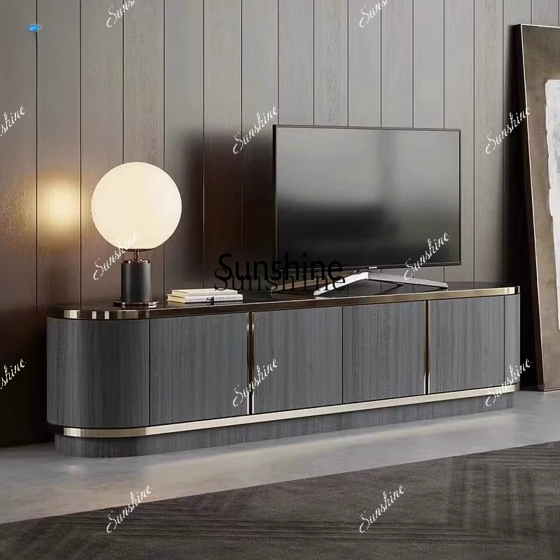 Light luxury TV small apartment audio-visual cabinet post-modern simple living room design furnitureX
