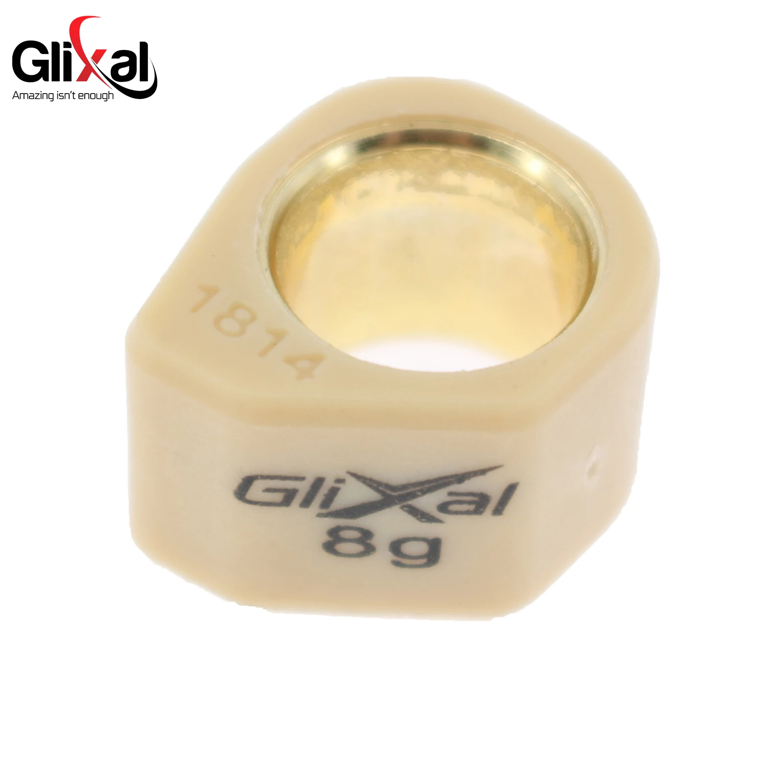 Glixal 18x14mm High Performance Racing Sliding Roller Weights, Polygon Variator Sliders 152QMI 157QMJ GY6 125cc 150cc Scooter