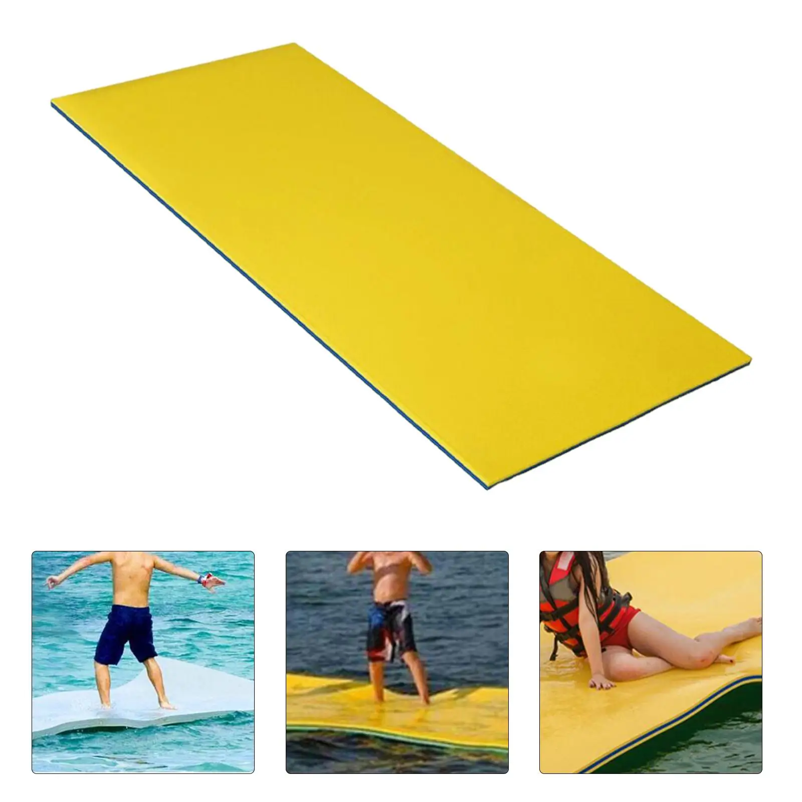 180X55Cm Duurzaam Water Float Mat Weerbestendig Hoge Dichtheid Zwemmen Zwembad Rivier 2-Layer Foam Drijvende Pad deken