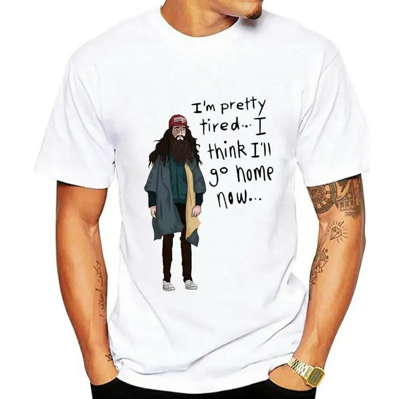 I Think I'll Go Home Now... T shirt forrest gump tom hanks movie quote orange man running words cartoon animated