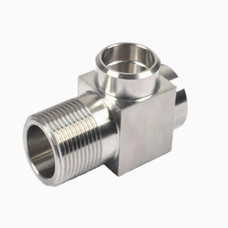 

Micromachined Parts and Manufacturing Services Stainless Steel Right Angle Tee Fitting