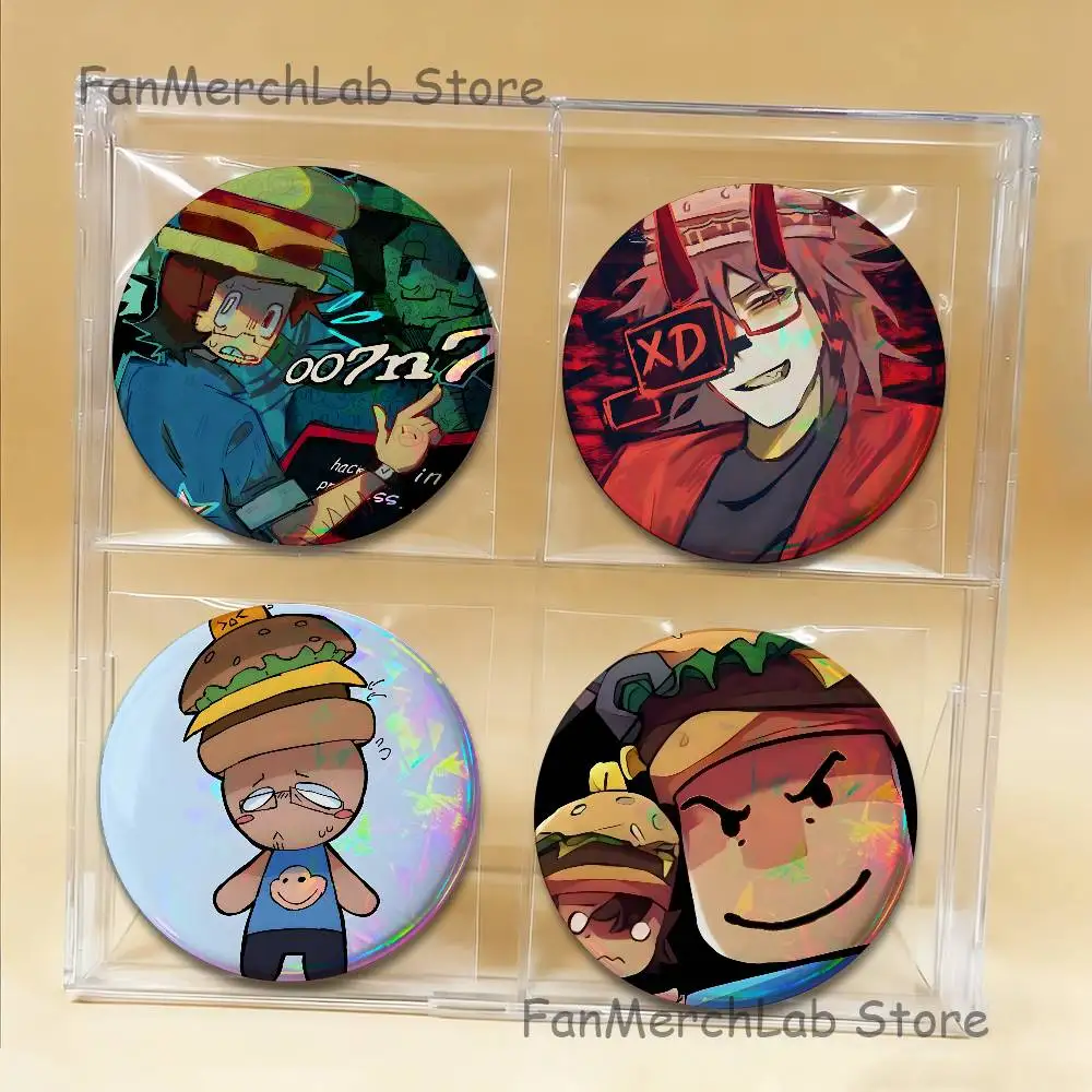 

Cute 007n7 Badge Cartoon Figure Brooches Cute Enamel Pins for Jewelry Backpack Accessories Gifts