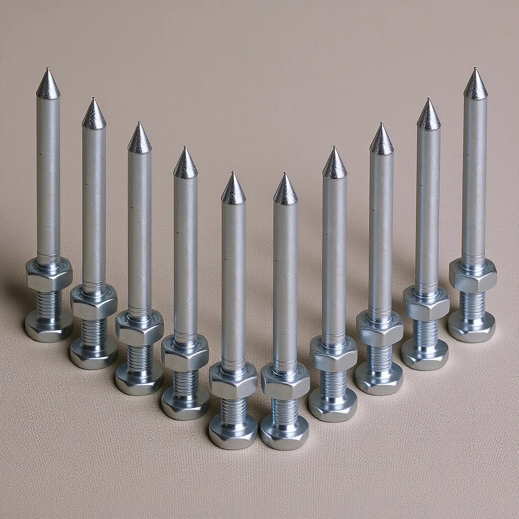 잔디 통기화 신발용 금속 스파이크 10개, 헤비 듀티 교체용 페그, 정원 스파이크 도구, 마당용 통기화 신발 교체용 스파이크