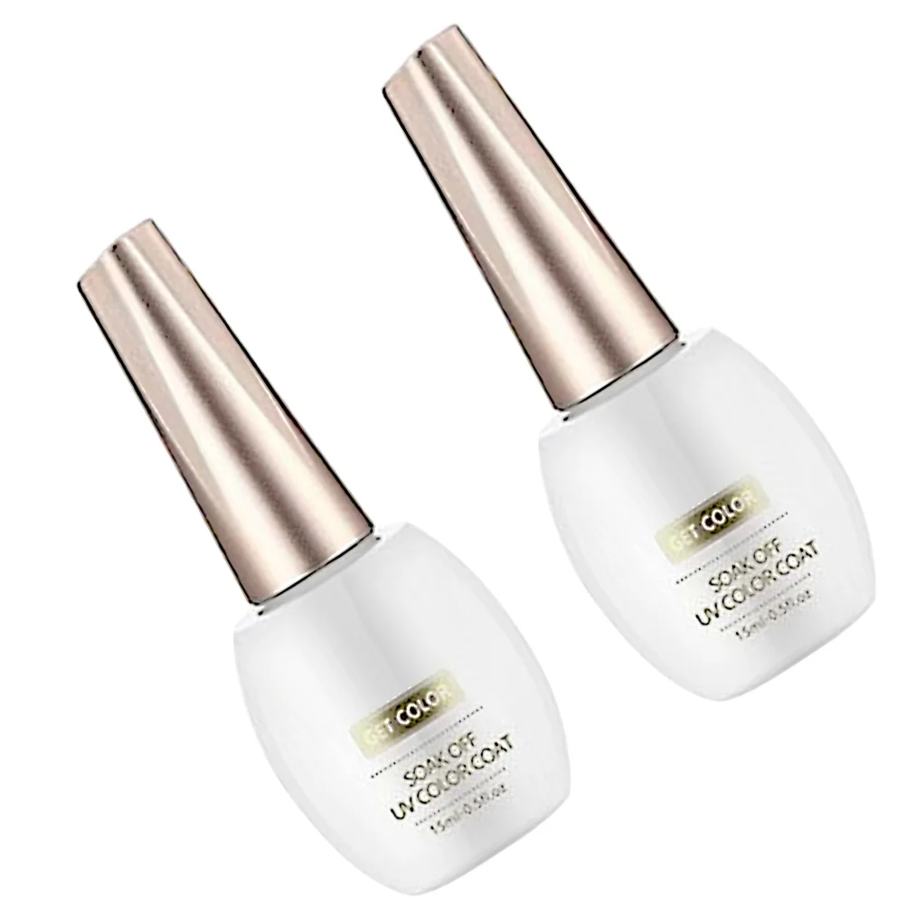 2 pezzi smalto gel per unghie senza lavaggio forniture per manicure di bellezza ad alta lucentezza a lunga durata smalto gel UV forniture per manicure per nail art