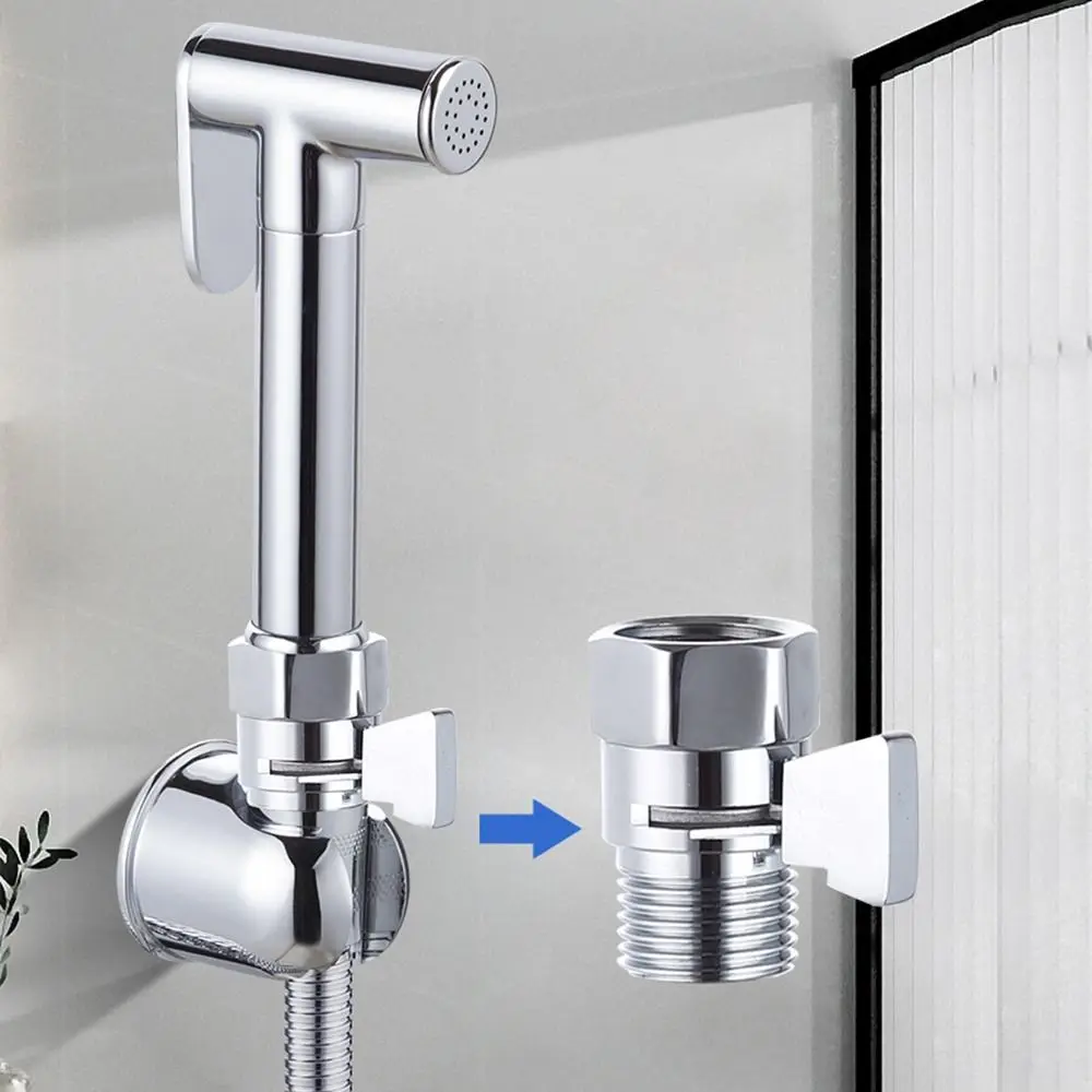 Shower Diverter Valve Solid Brass Shut Off Valve for Bidet Sprayer or Shower Head Bath Water Tap Accessory