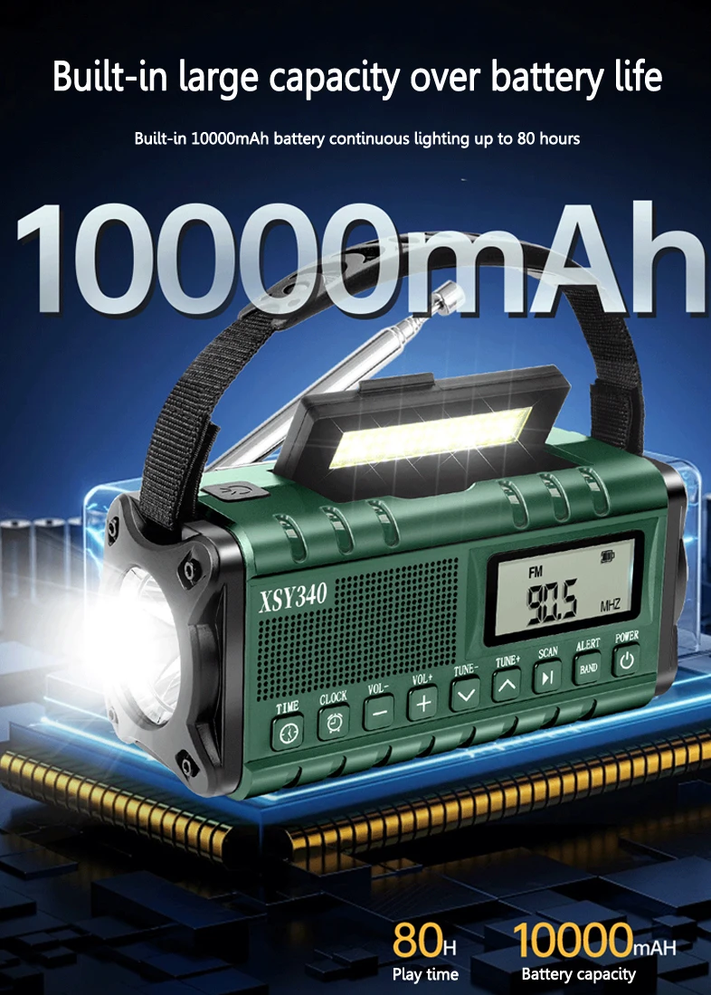 XSY-340 emergency radio front view