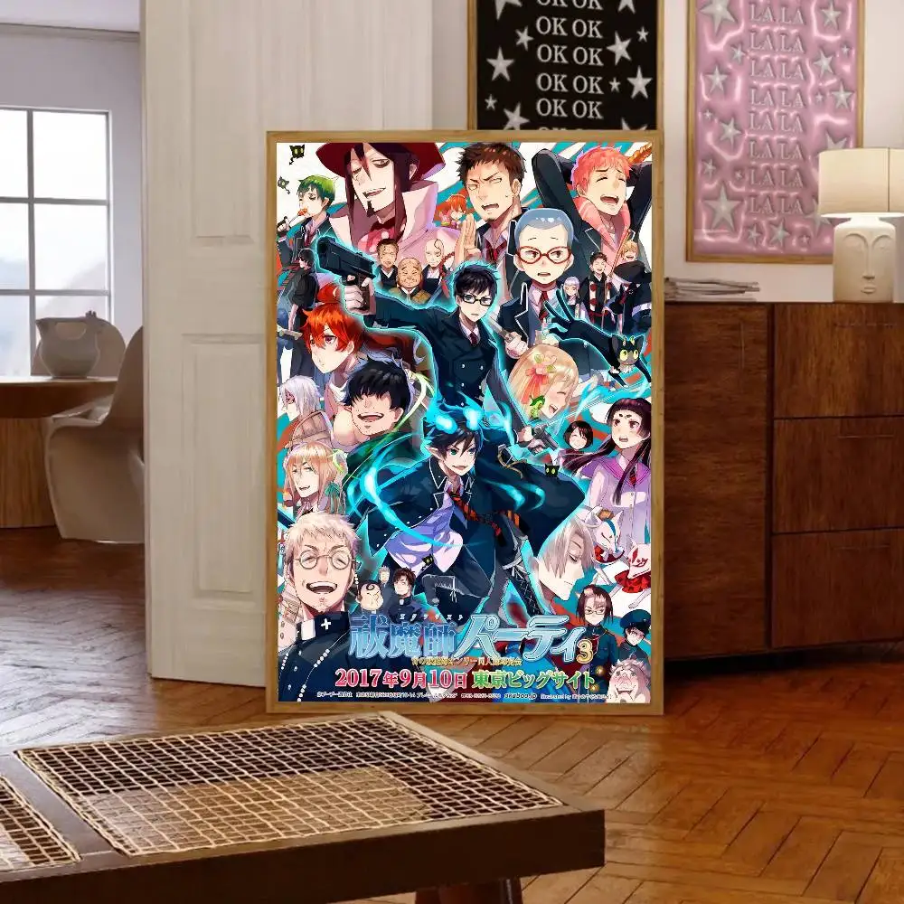 1 قطعة Ao الأزرق طارد الأرواح الشريرة المشارك طباعة لغرفة النوم غرفة المعيشة ديكور المنزل اللوحة جدار الفن HD صورة جدارية #5