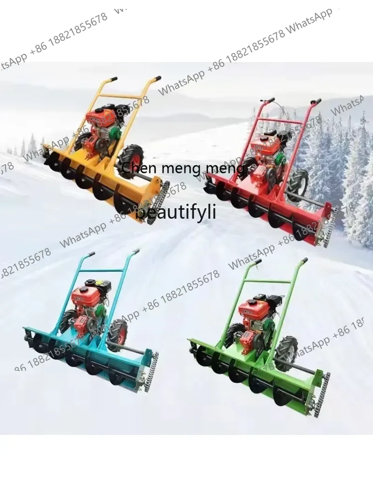 New arrive Small Snow Sweeper  Hand Push Wheel Snow Cleaner Blower Household Multi-Function Road Snow Remover
