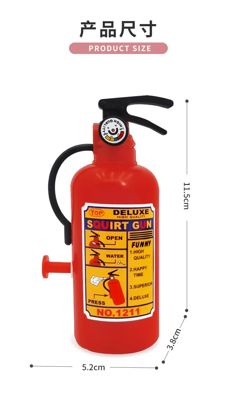 Water Gun Summer Outdoor Water Spray Mini Guns Range Pools Beach Water Battle Fun Play Toys Children Fire- Extinguisher 11.5cm
