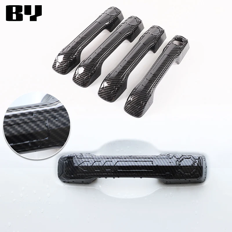 

For Toyota Tundra/Sequoia 2022+ ABS black car styling car exterior handle cover sticker car exterior protection accessories 4Pcs