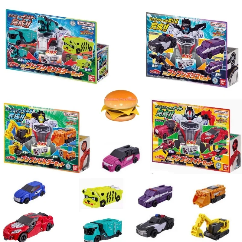 

Bandai Genuine DX Bakuage Sentai Boonboomger Anime Figure ONBOOMGER ROBO Bunbuncar Action Toys Gift Collectible Model