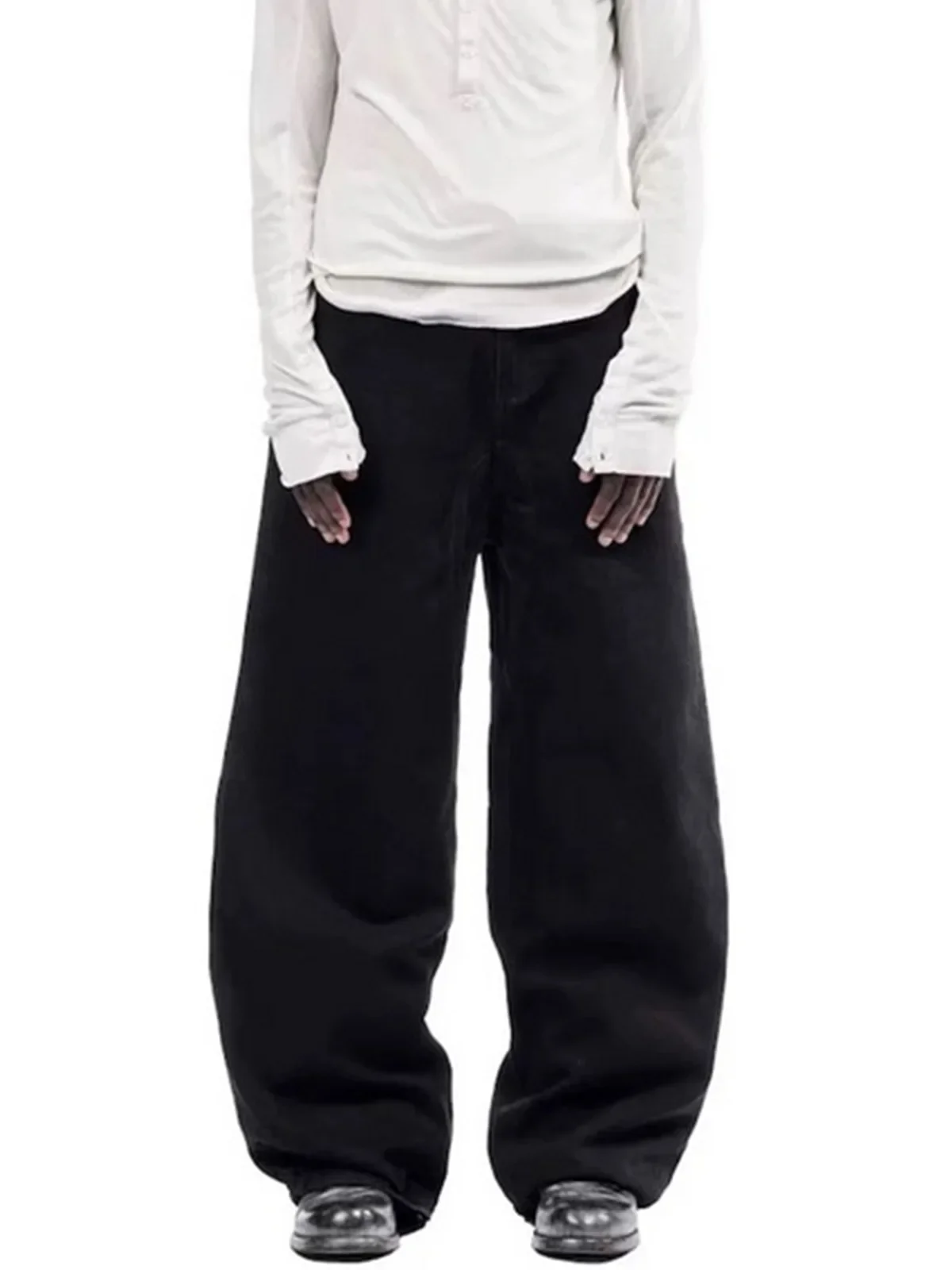 Streetwear Black Vintage Baggy Jeans
