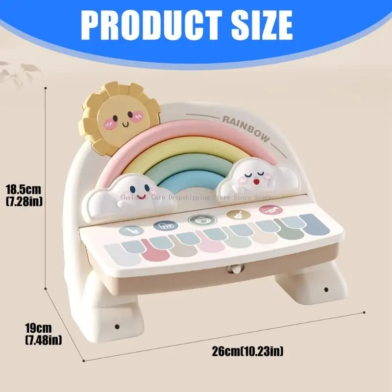 Juguete educativo colorido para niños en edad preescolar que mejora las habilidades rítmicas y reconocimiento colores