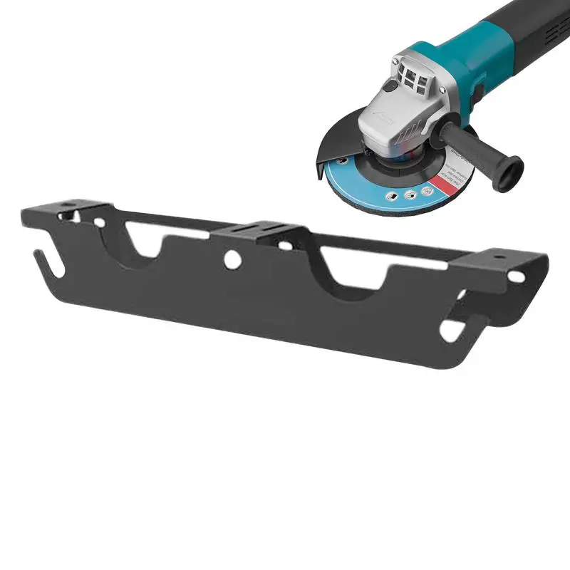 Imagem -02 - Suporte de Parede Rebarbadora Bay Multipurpose Holder com Gancho de Arame Angle Grinder Cremalheira de Armazenamento para Rebarbadoras