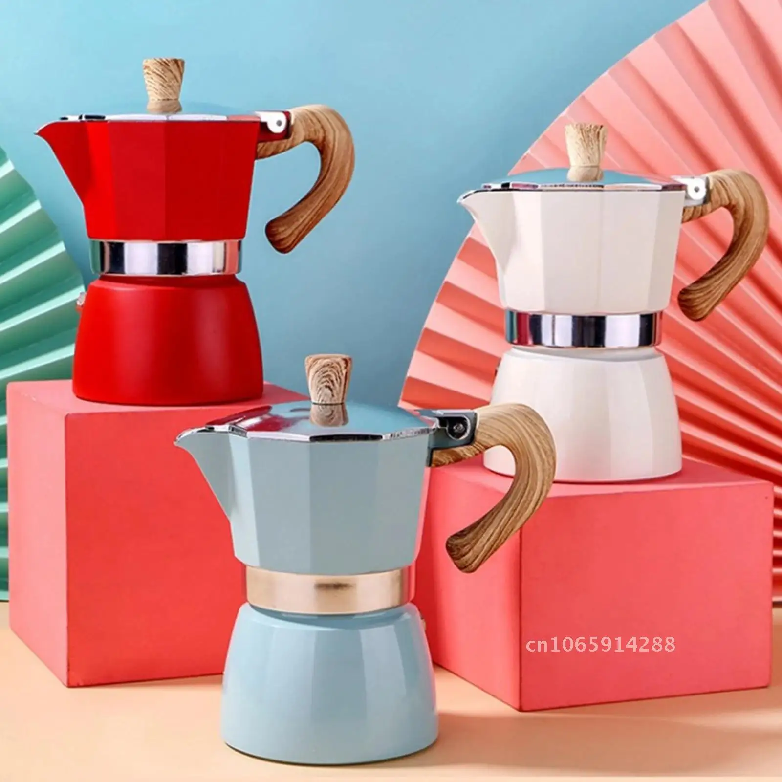 صانع موكا القهوة الإيطالية موكا اسبريسو Percolator وعاء مقهى صانع التركية الفولاذ المقاوم للصدأ القهوة الضغط موقد علوي