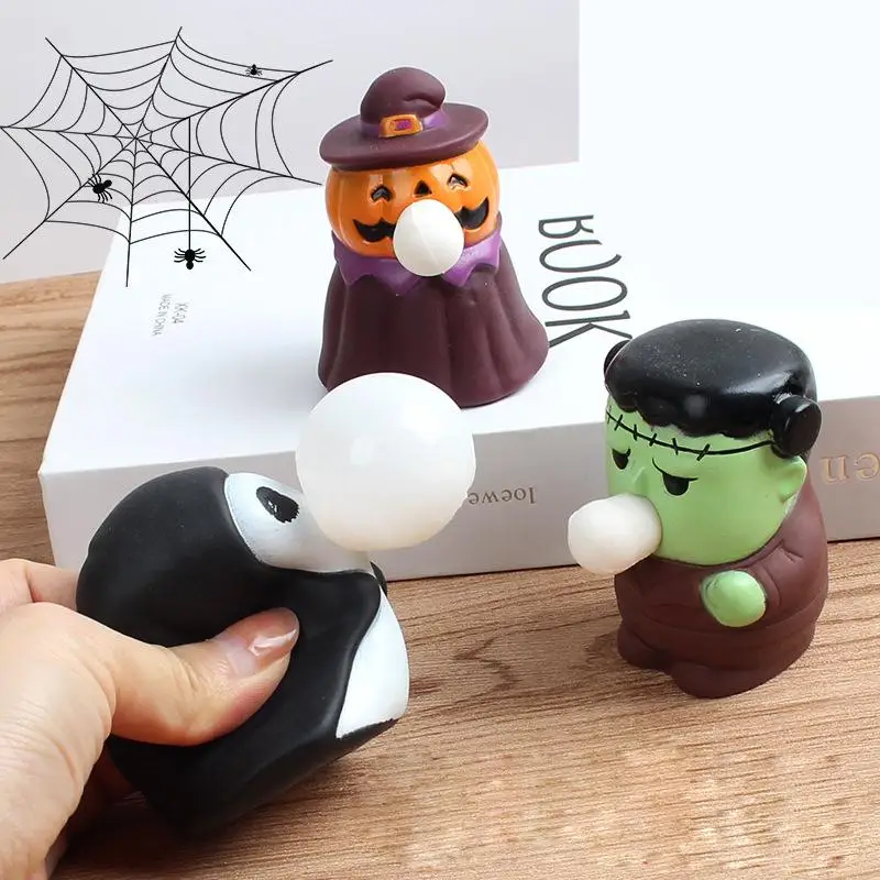 Ovly-子供向けのハロウィンスピットバブルおもちゃ、すべての聖人、パーティーの記念品、かわいいおやつバッグ、女の子と男の子へのギフト