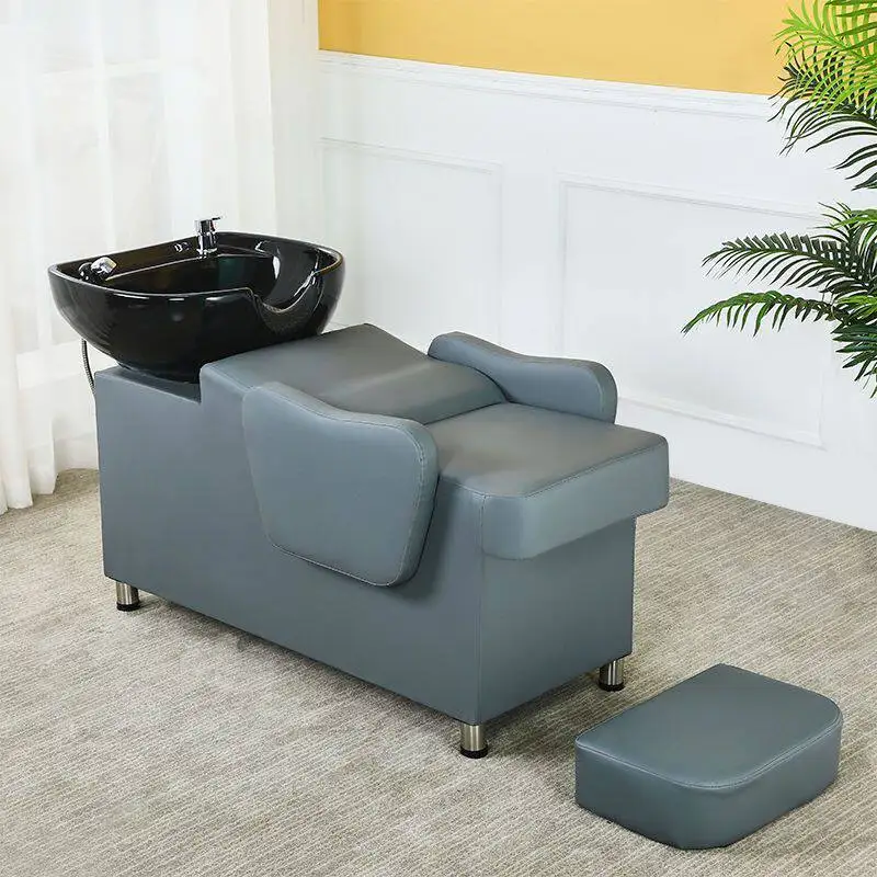 Equipment Styling Minimalist Machine Shampoo Bed Reclining Luxury Ergonomic Shampoo Bed Designer Lava Cabezas Hairdressing Chair