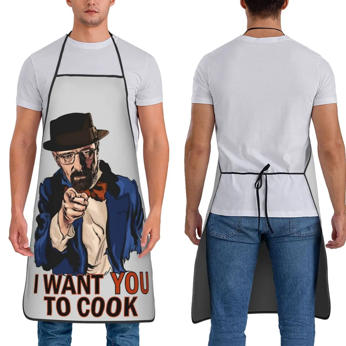 

Heisenberg I Am The Danger Breaking Bad Walter White Aprons Chef Cuisine Tablier Sleeveless Bib Kitchen Cleaning Pinafore