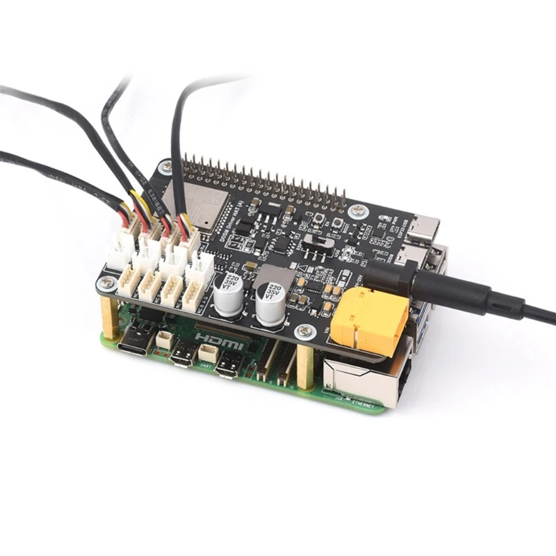 Hub Motor Board for Robotics Enthusiasts with 4CH DDSM115 and DDSM210