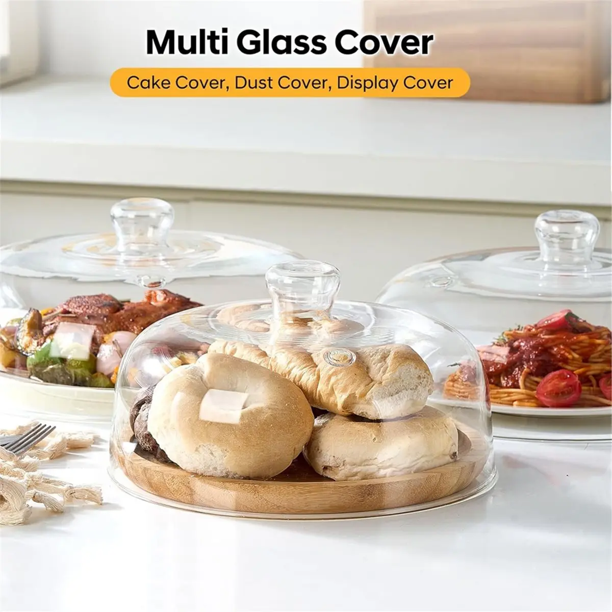 Multi-use Gear 10 Inch Glass Microwave Splatter Cover, 5