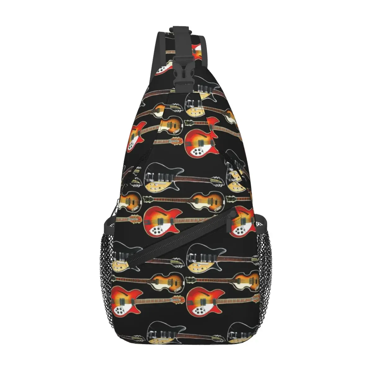 

Rickenbacker Guitars And Hofner Bass Sling Backpack Sling Bag Travel Chest Bag Daypack Men Crossbody Backpack Shoulder Bag Pouch