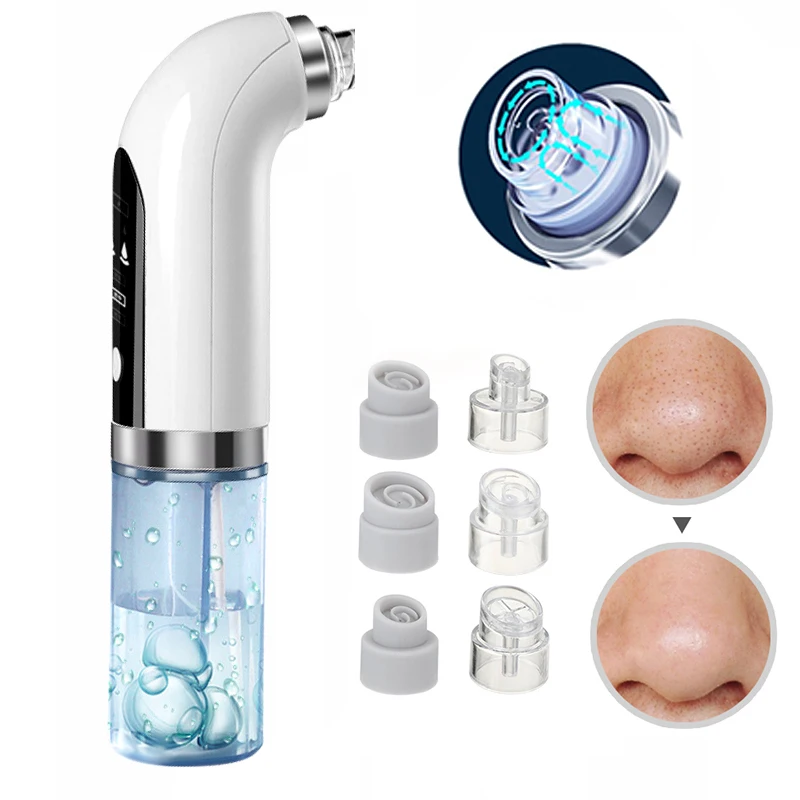 Blackhead Remover Pore Vacuum Face Cleaner Electric Pimple Black Head Removal USB Rechargeable Water Cycle Facial Cleaning Tools