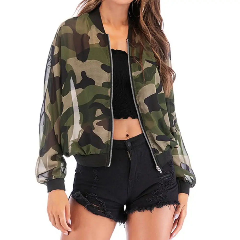 Lente & Herfst Tactische Camouflage Vrouwen Lange Mouwen Jassen Camping Wandelen Mode Leisure Coat Sneldrogende Zonnebrandcrème Camo S-XL