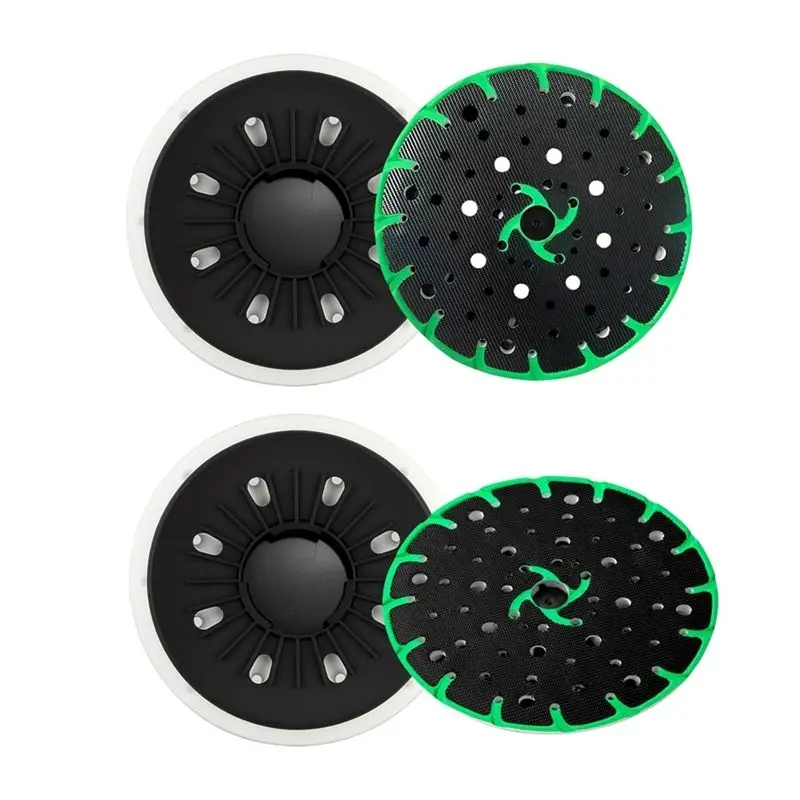 A7THK-Soft Sanding Pad + Hard Sanding Pad For Festool RO 150 FEQ Sander, 6 Inch Back-Up Sanding Discs (2-Pack)