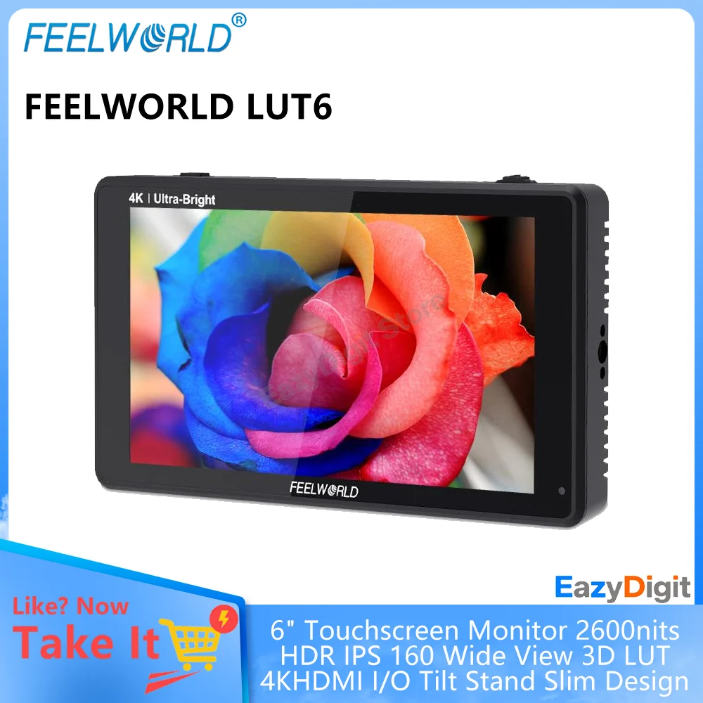 FEELWORLD LUT6 6-Π΄ΡΠΉΠΌΠΎΠ²ΡΠΉ ΠΌΠΎΠ½ΠΈΡΠΎΡ Π΄Π»Ρ ΡΠΎΡΠΎΡΡΠ΅ΠΌΠΊΠΈ Ρ ΡΠ΅Π½ΡΠΎΡΠ½ΡΠΌ ΡΠΊΡΠ°Π½ΠΎΠΌ, 2600 Π½ΠΈΡ, HDR, IPS, 160, ΡΠΈΡΠΎΠΊΠΈΠΉ ΠΎΠ±Π·ΠΎΡ, 3D LUT, 4KHDMI, Π½Π°ΠΊΠ»ΠΎΠ½Π½Π°Ρ ΠΏΠΎΠ΄ΡΡΠ°Π²ΠΊΠ° Π²Π²ΠΎΠ΄Π°/Π²ΡΠ²ΠΎΠ΄Π°, ΡΠΎΠ½ΠΊΠΈΠΉ Π΄ΠΈΠ·Π°ΠΉΠ½ FEELWORLD LUT6 6-Π΄ΡΠΉΠΌΠΎΠ²ΡΠΉ ΠΌΠΎΠ½ΠΈΡΠΎΡ Π΄Π»Ρ ΡΠΎΡΠΎΡΡΠ΅ΠΌΠΊΠΈ Ρ ΡΠ΅Π½ΡΠΎΡΠ½ΡΠΌ ΡΠΊΡΠ°Π½ΠΎΠΌ, 2600 Π½ΠΈΡ, HDR, IPS, 160, ΡΠΈΡΠΎΠΊΠΈΠΉ ΠΎΠ±Π·ΠΎΡ, 3D LUT, 4KHDMI, Π½Π°ΠΊΠ»ΠΎΠ½Π½Π°Ρ ΠΏΠΎΠ΄ΡΡΠ°Π²ΠΊΠ° Π²Π²ΠΎΠ΄Π°/Π²ΡΠ²ΠΎΠ΄Π°, ΡΠΎΠ½ΠΊΠΈΠΉ Π΄ΠΈΠ·Π°ΠΉΠ½