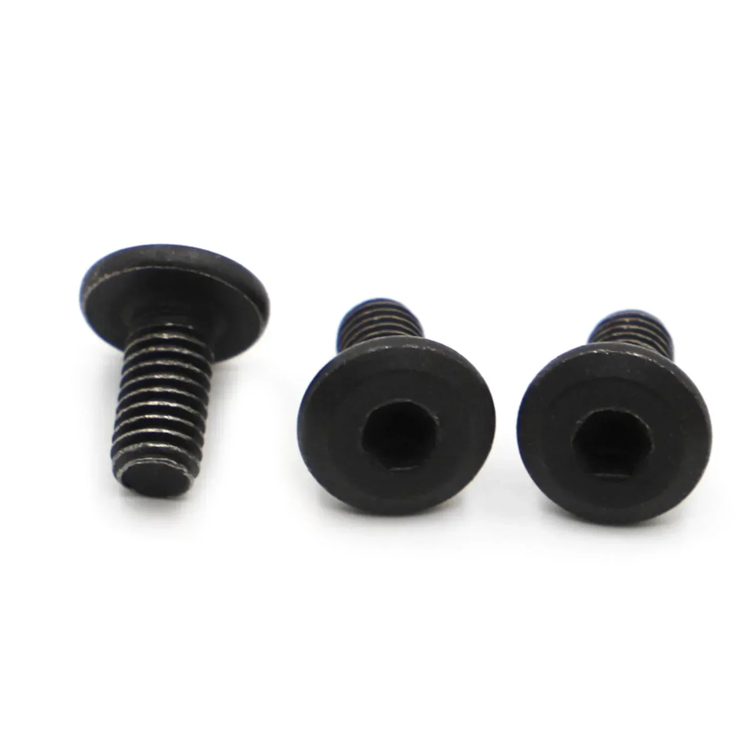 Black Steel M5 M6 M8 Hypotenuse Large Flat Hex Hexagon Socket Head Allen Furniture Rivet Screw Connector Joint Bolt