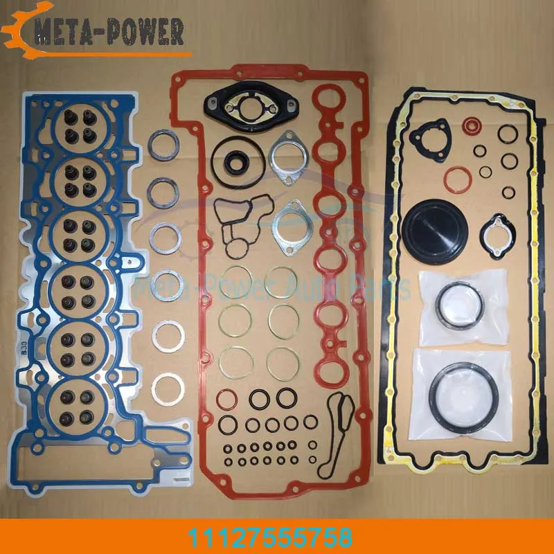 

Полный комплект прокладок двигателя, ремонтный комплект 11127555758, комплект для капитального ремонта, прокладка головки блока цилиндров для BMW N52 2,5 л 3,0 л, модели B30, старый