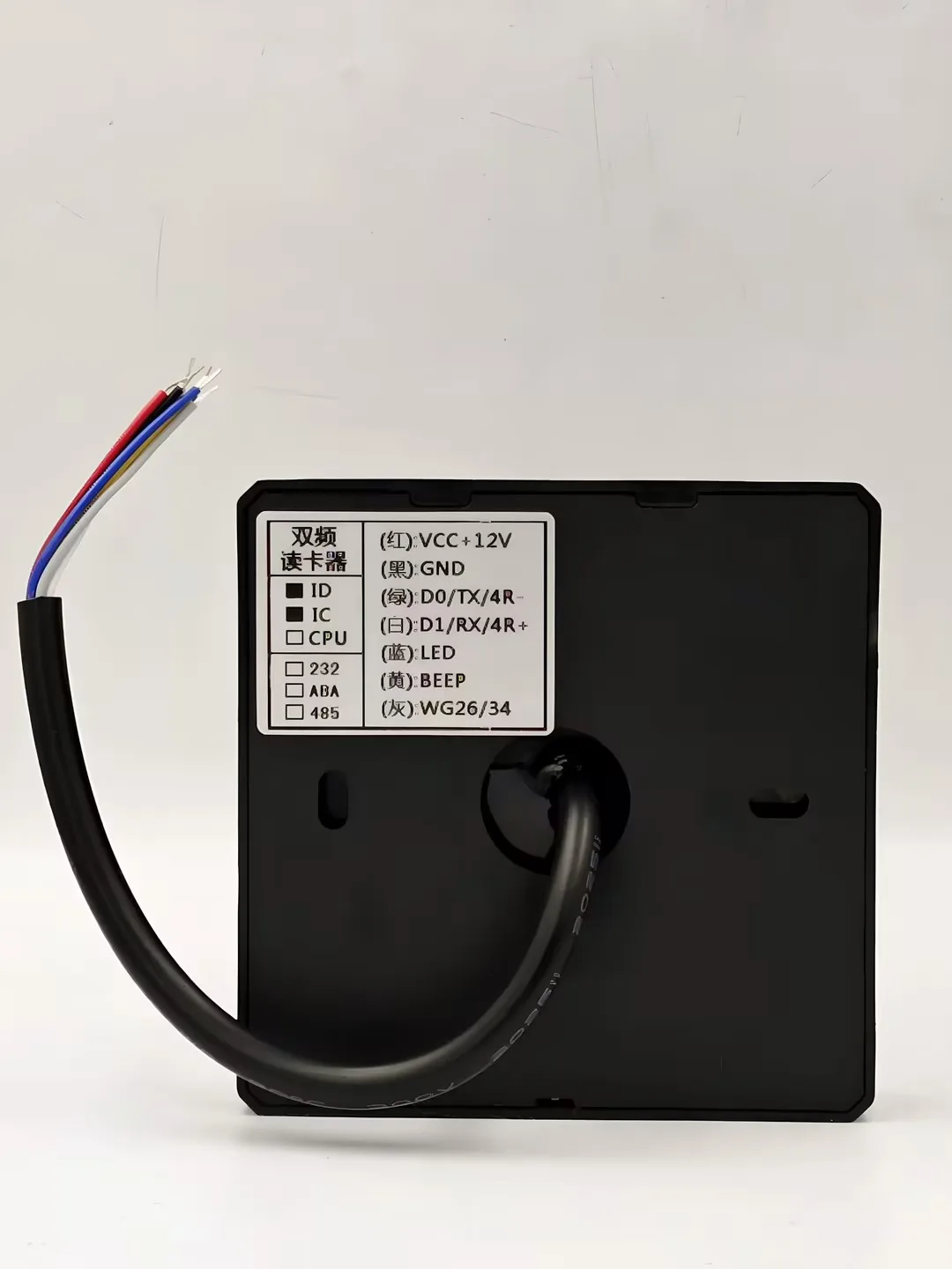Waterproof RFID Dual Frequency 125Khz 13.56Mhz Smart Card Reader Wiegand 26 34 Interface Door Access Control Slave Card Reader