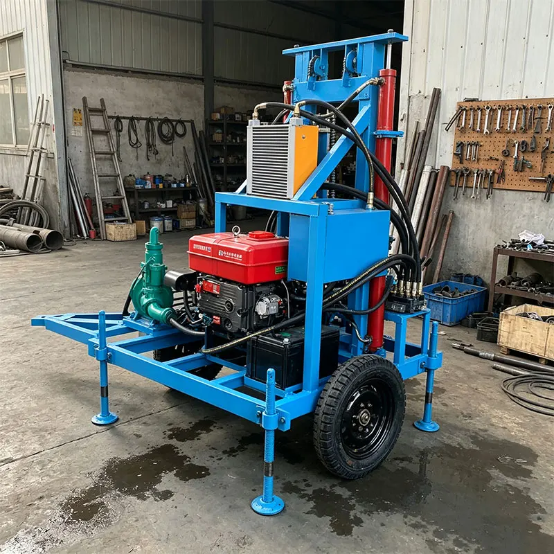 Customized Crawler Portable 25HP High Performance 180M Precise Drilling Compact Layout Deep Water Well Drilling Rig